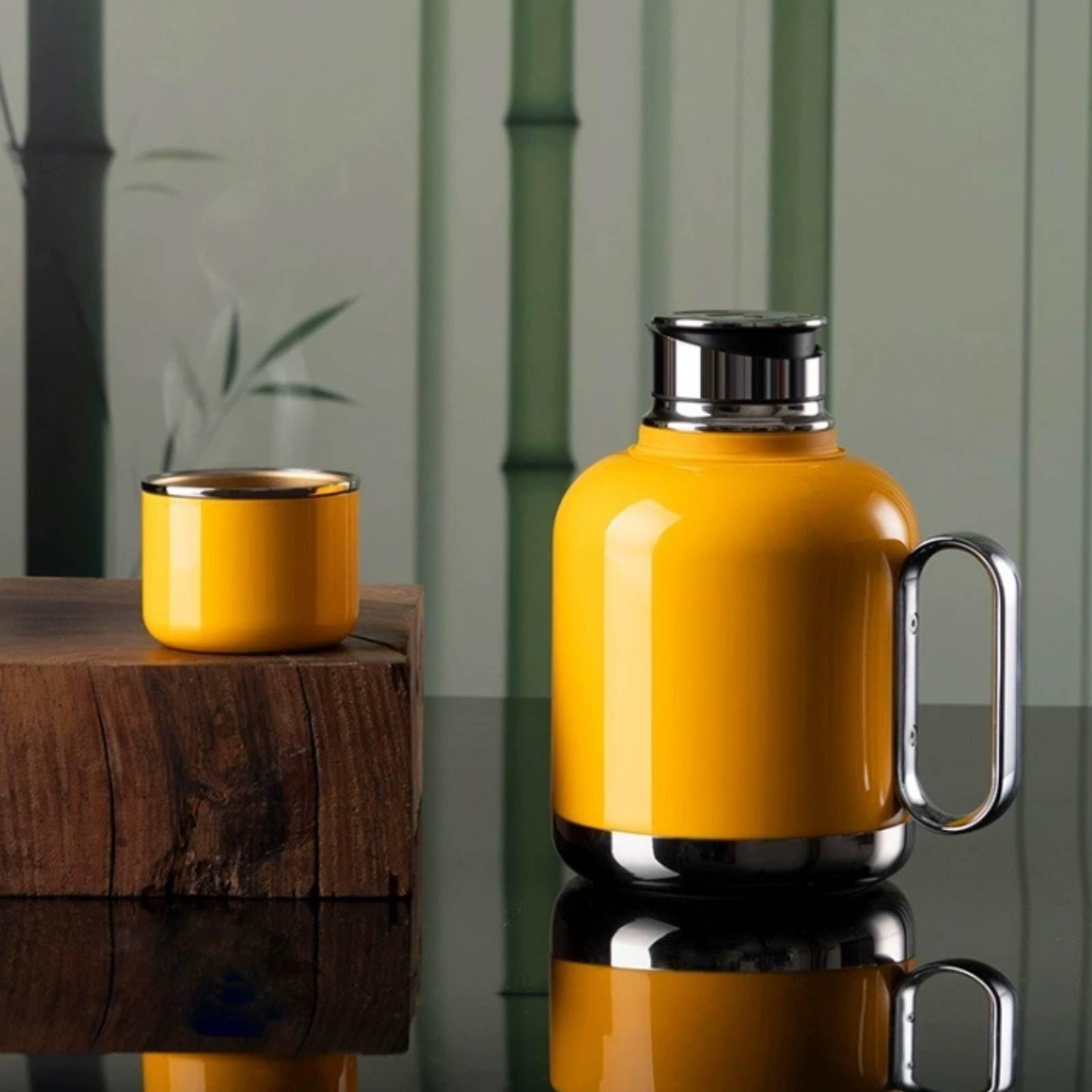Termo Té Portátil Acabado Brillante Botella a Té Resistente Al Temperatura Alta Termo Acero Inoxidable, Array, Púrpura坤仪