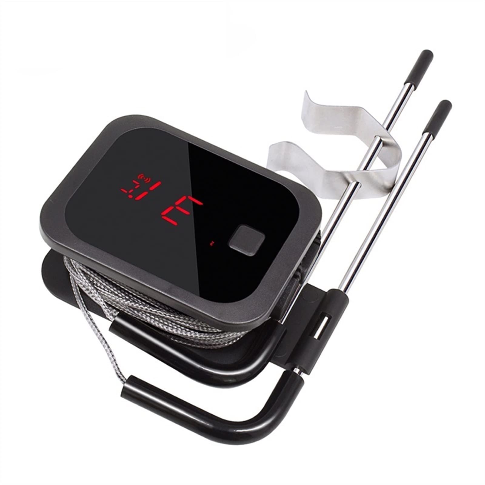 Termómetro de barbacoa inalámbrico Bluetooth for cocinar alimentos con sondas dobles y temporizador