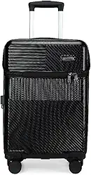 Mala De Viagem Bordo Bagagem 10kg De Mão Rígida 360 Anac USB Cadeado (Preto)