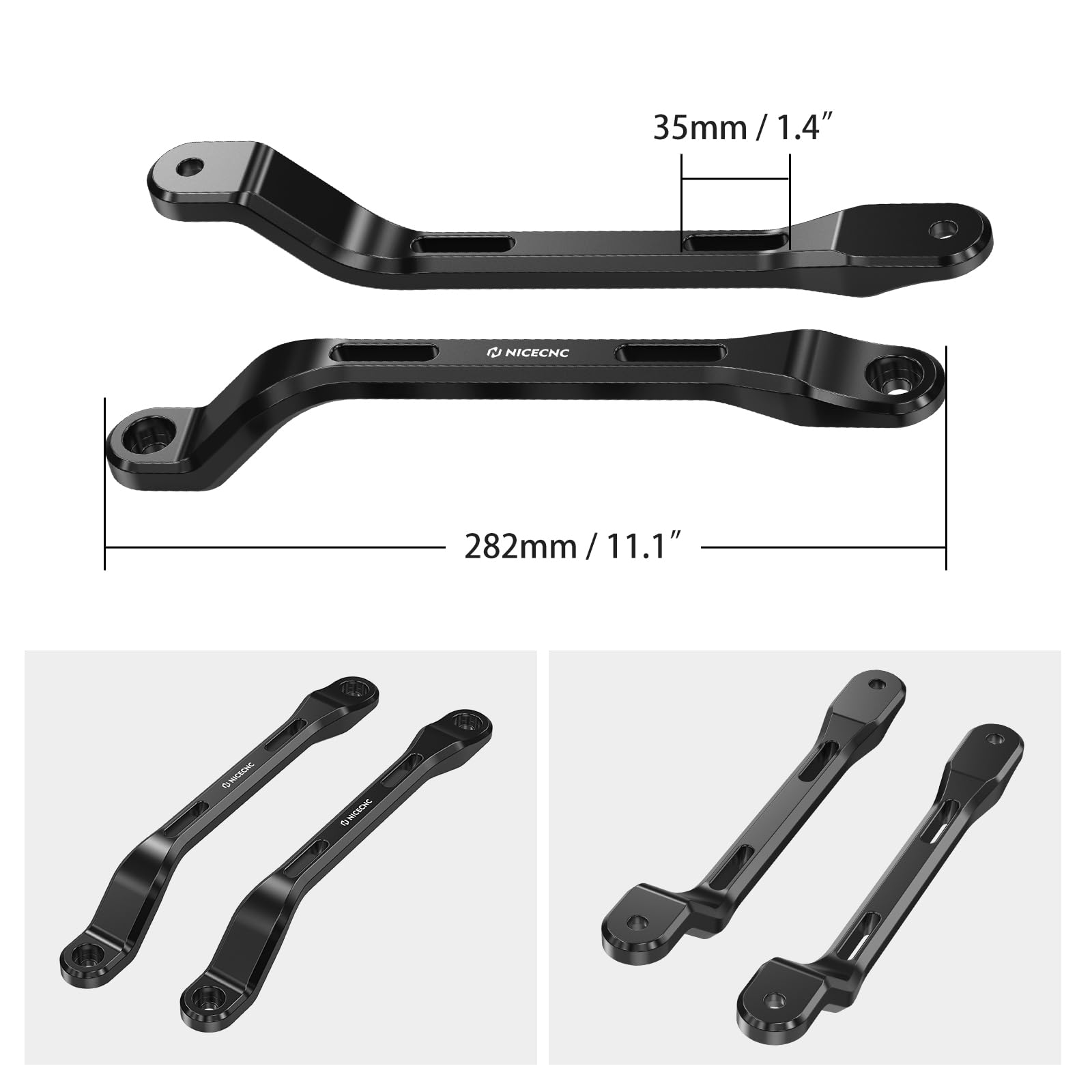 NICECNC Poggiapolpaccio Posteriore per Passeggero Compatibile con Yamaha Tenere 700/XTZ700 2019-2024, Tenere 700 Rally Edition 2020-2024, Tenere 700 World Raid 2022, Poggiapolpaccio Posteriore per