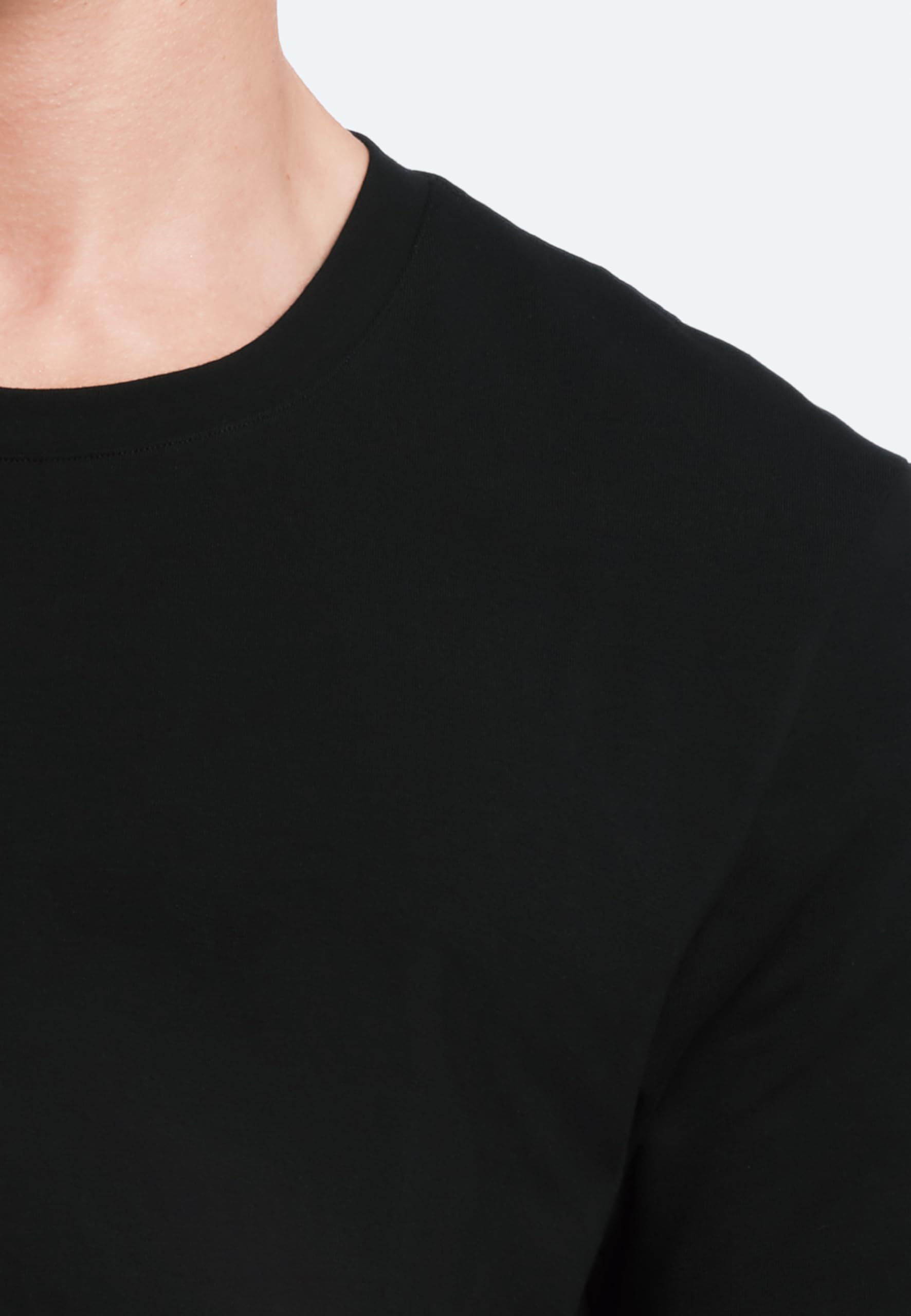 AllSaints Herren-T-Shirts mit Rundhalsausschnitt, Bio-Baumwolle, weich, atmungsaktive Herrenoberteile, schwarz, 2er-Pack