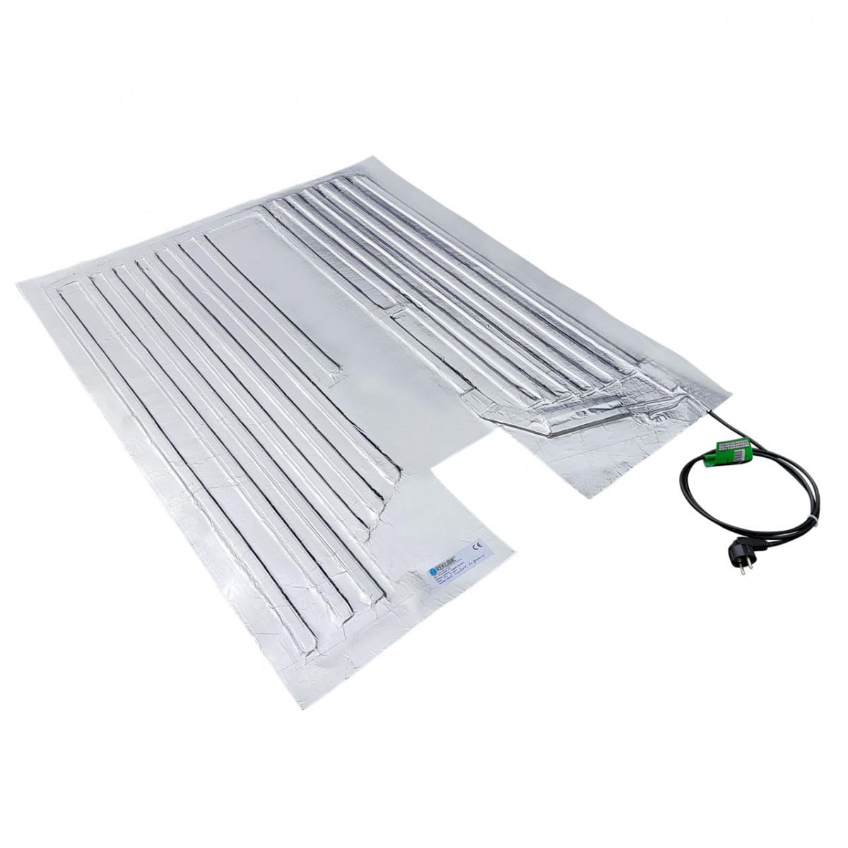 REKUBIK IBC Heizmatte Alukaschiert Bodenheizmatte IP54 (230V) Palettengröße 120x100cm (1000/1250l IBC), Temperatur 60°C