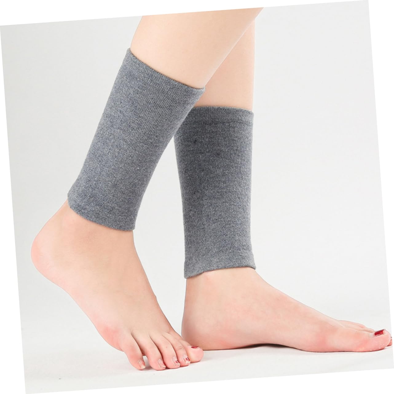 BESPORTBLE 2pcs ?wiczenia ?e ankle support wrap Wool Foot Sleeve Oddychaj?ce skarpetki do kostek ankle