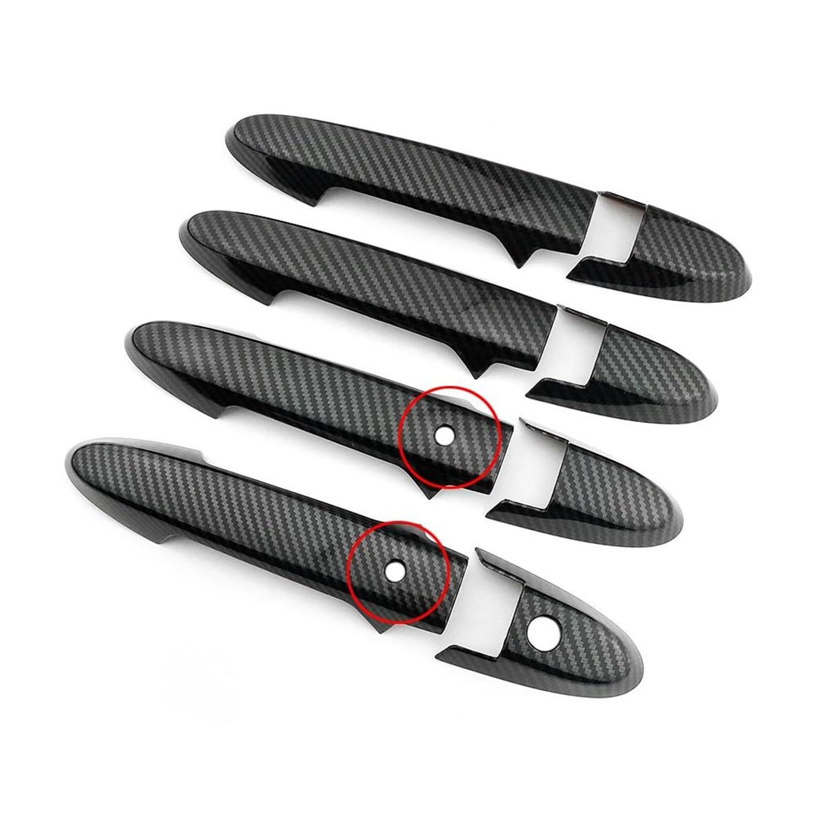 YSDSLS Sleek Door Handle for City for GM4 GM5 GM6 2014-2020 Exterior Car Door Handle Cover Door Bowl Trim Moulding Frame Bezel
