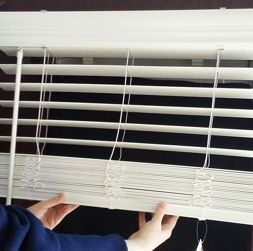 Miniatura 4 de US Window And Floor Persianas inalámbricas de madera sintética de 22.5 pulgadas de ancho x 84 pulgadas de alto, montaje interior, 22.5 x 84