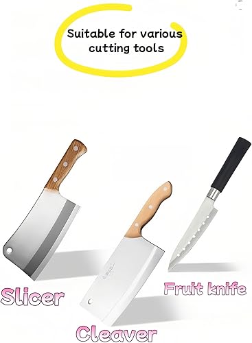 Miniatura 4 de Varilla de acero profesional para afilar cuchillos de 13 pulgadas, varilla magnética de alto carbono para cuchillos de chef de cocina, agarre