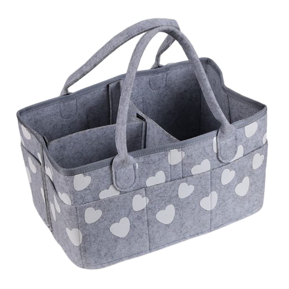 Owving Baby Diaper Caddy Organizer with Handle,Nursery Storage Bin Large Organizer Tote Bag for Storing Diapers and Other Baby Products