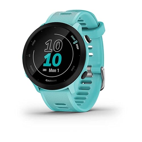 Garmin Forerunner 55, GPS Running Watch with Daily Suggested Workouts, Up to 2 Weeks of Battery Life, Aqua - Aqua - Watch