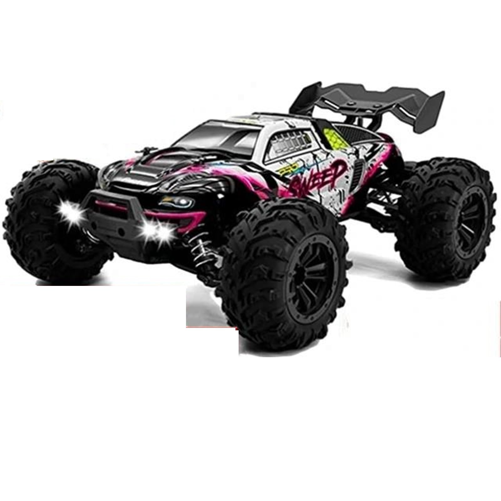 LKHLTBF 4WD 1:16 80KM/H Super Brushless 50KM/H Brushed RC Car 4x4 Off Road Remote Control High Speed Drift Racing Truck Toy Kids Adults,I,Single battery
