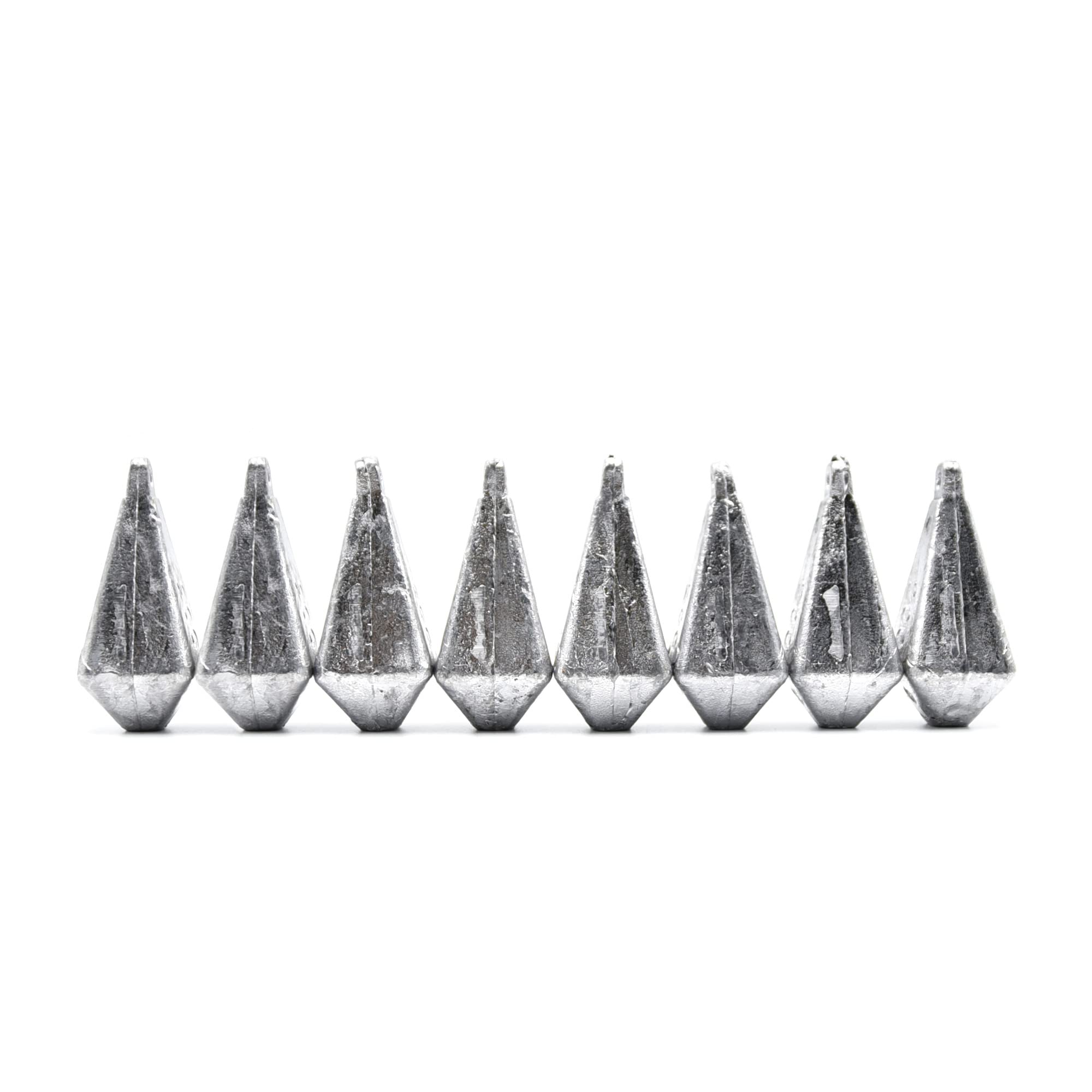 Sbirulino® Lot de 8 Plomb quadrifacettes, bolentino, bateau