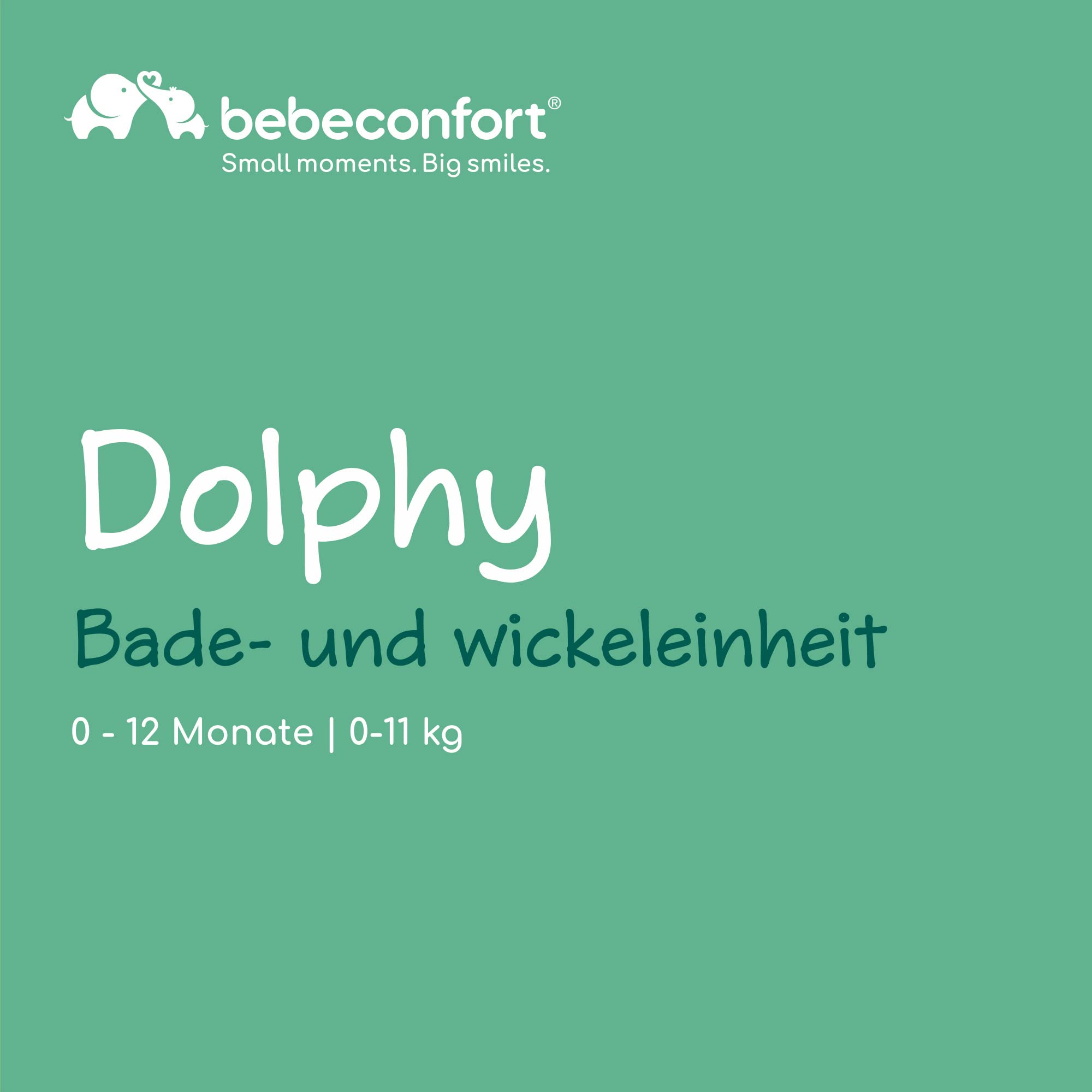Bebeconfort Dolphy 2-in-1 Baby Badewanne & Wickelkommode 0-12 Monate max. 11 kg Grau