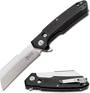 Manual Folding Knife w/D.L.M. - Wretch - Wharncliffe Blade, D2 Steel, Ball Bearing Pivot, Aluminum Handle w/Reversible Pocket Clip, EDC, ET-FDR013 - Elite Tactical