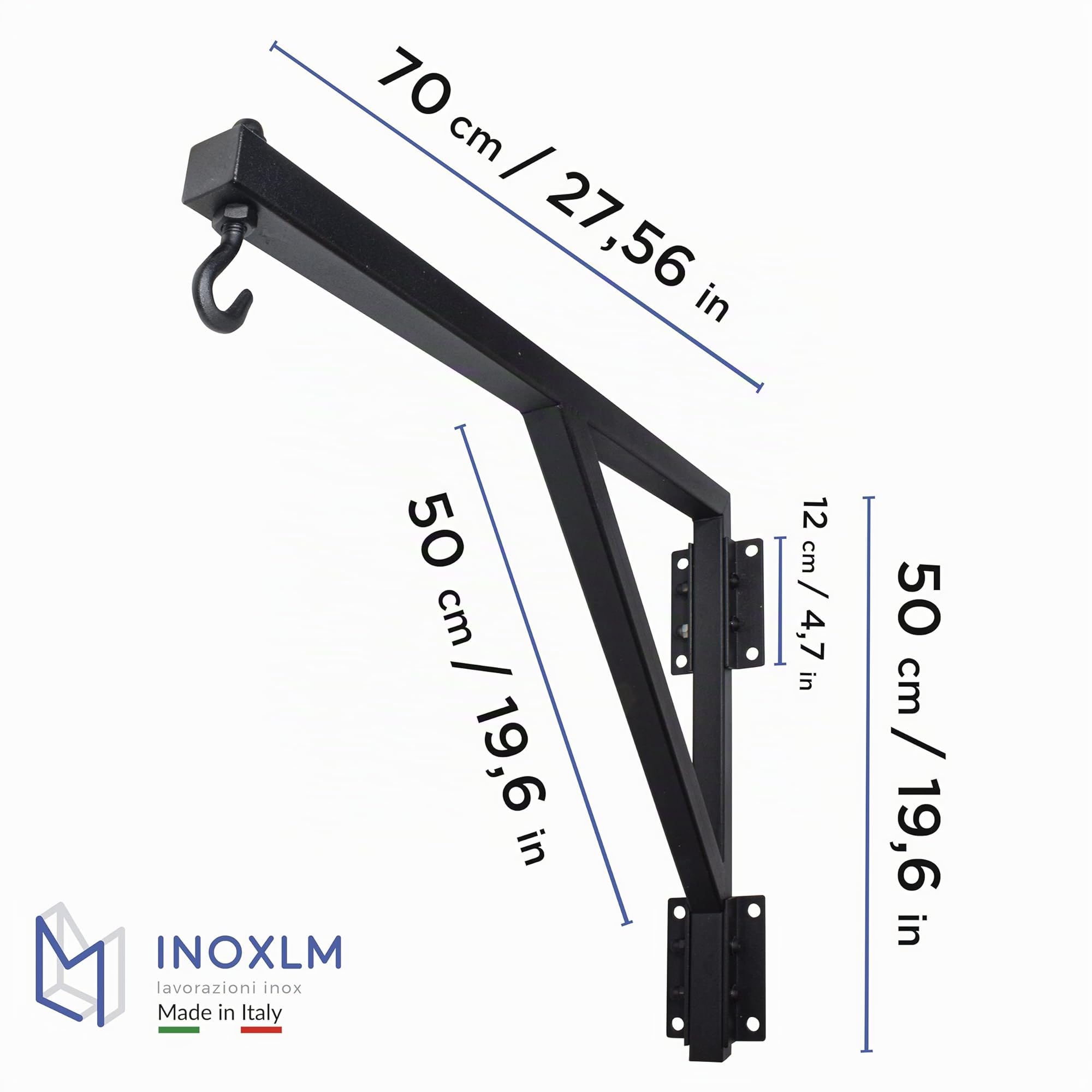 INOXLM lavorazioni inox Support mural pour sac de boxe | Support mural pour sac de boxe | Support pour sac de boxe