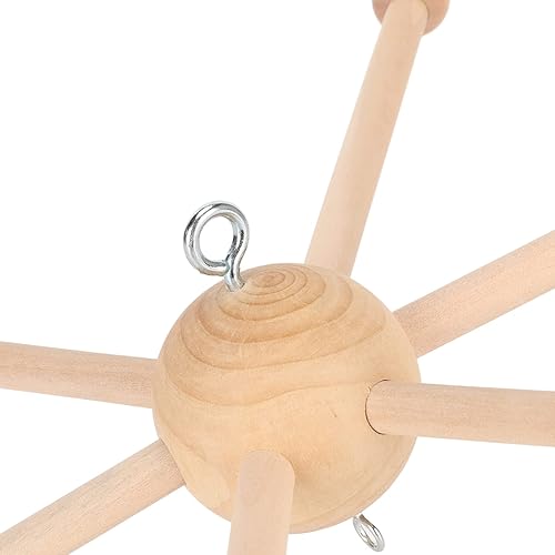 Miniatura 7 de Kit de marco móvil de madera, colgador móvil de madera para niños, marco colgante móvil de campana de cama de madera, manualidades creativas de