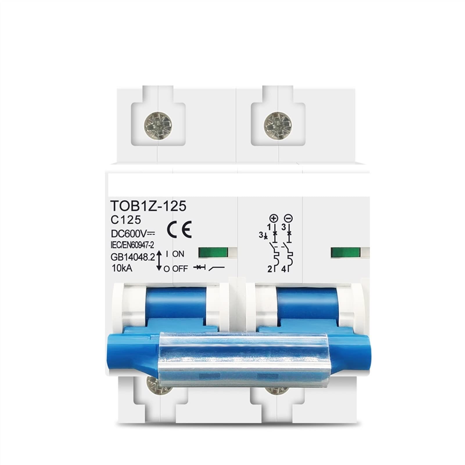 Buy AGOUNOD breaker 2P 125A 100A 80ADC MCB 600V Circuit breaker FOR PV