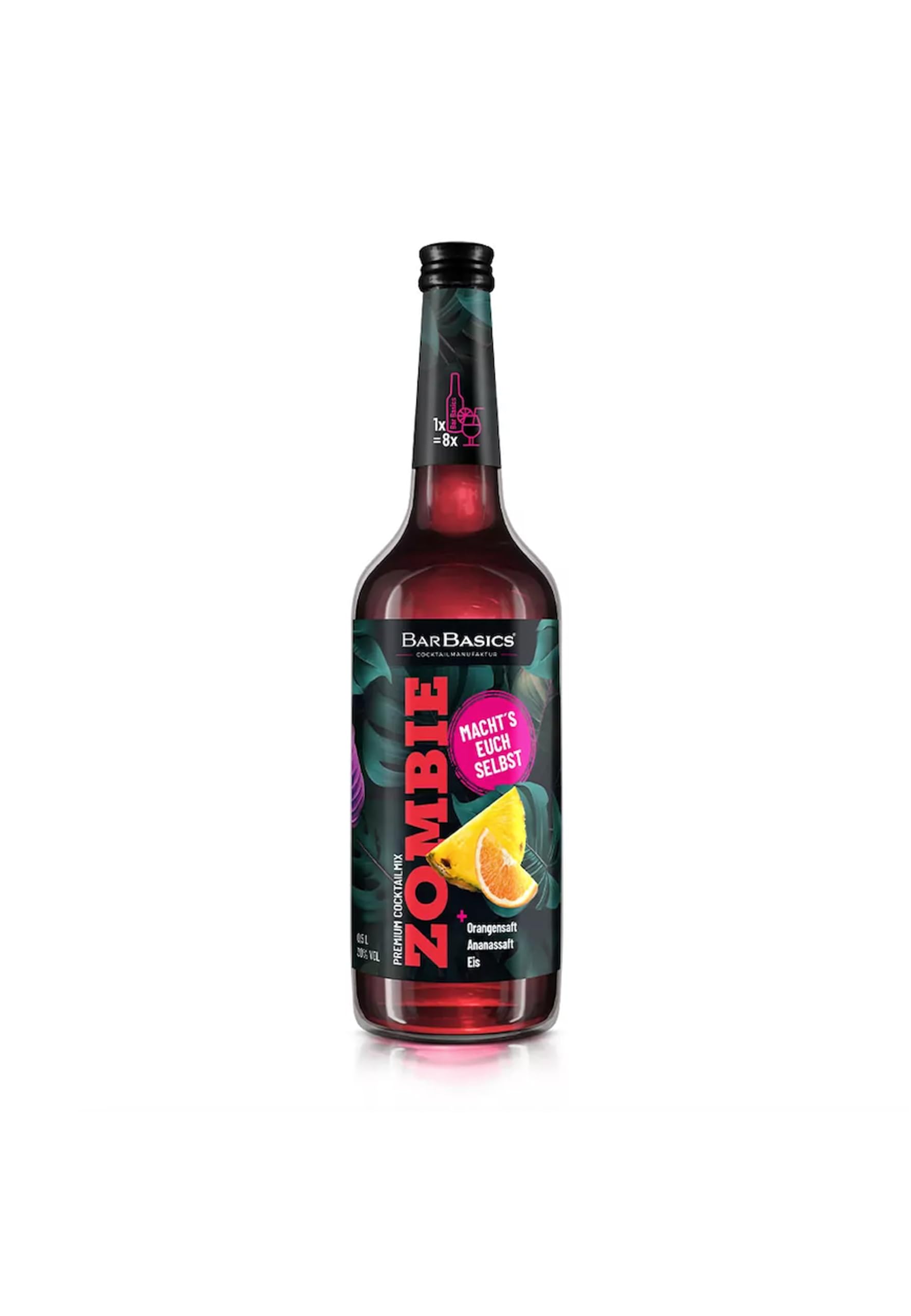 Cocktail Zombie | Premium-Mix in Bar-Qualität für 8-10 fertige Cocktails | ab 18 | Geschenke für Frauen | Geschenke für Männer | Getränke mit Alkohol