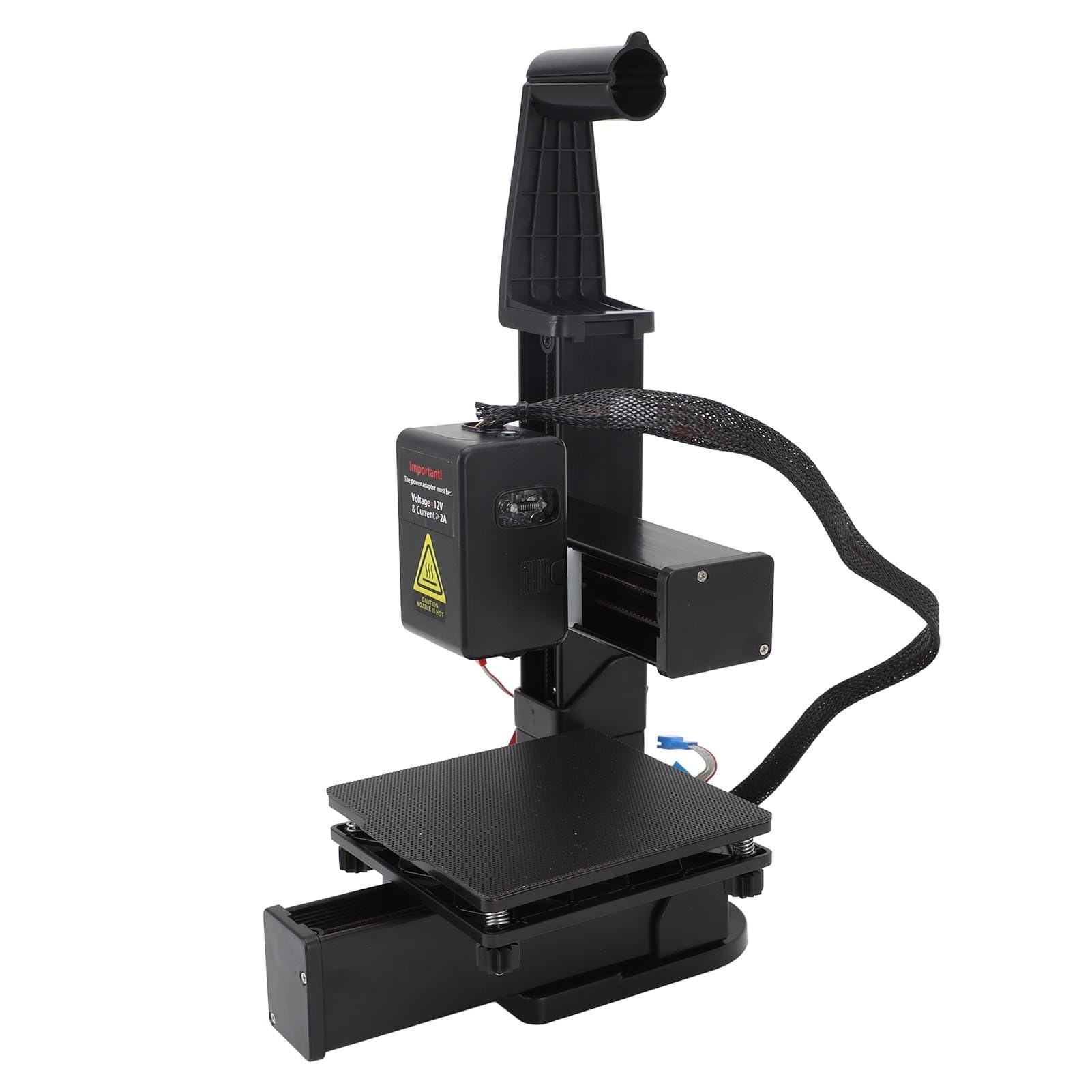 Impresora 3D multiplexada por división de frecuencia, alta precisión, calentamiento rápido, máquina de impresión 3D compacta para educación, material ABS, 155 x 175 x 210 mm (negro)
