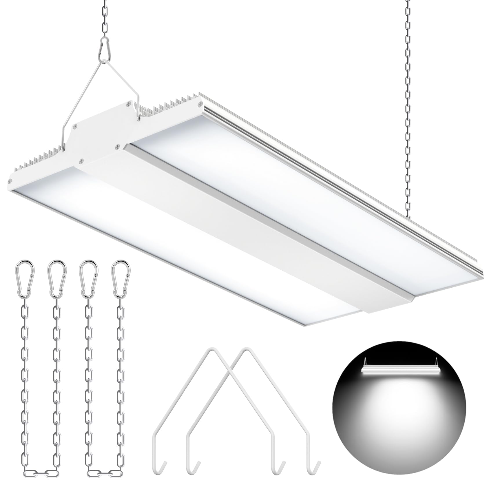 480V 150W Linear High Bay Shop Light 22 500LM ETL Listed 1 3FT 5000K LED High Bay Light