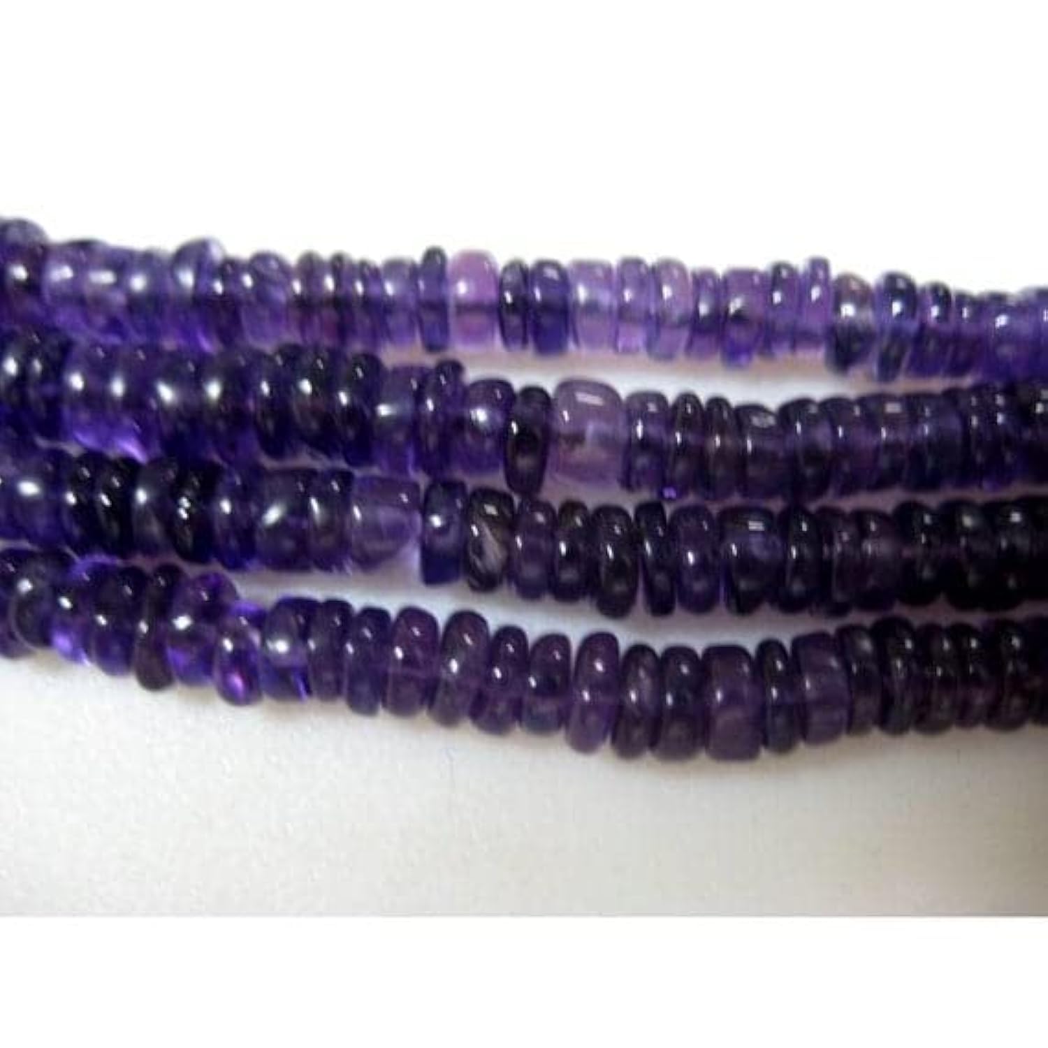 Améthyste violette en perles Heishi régulières pour éviter les défauts de vos bijoux