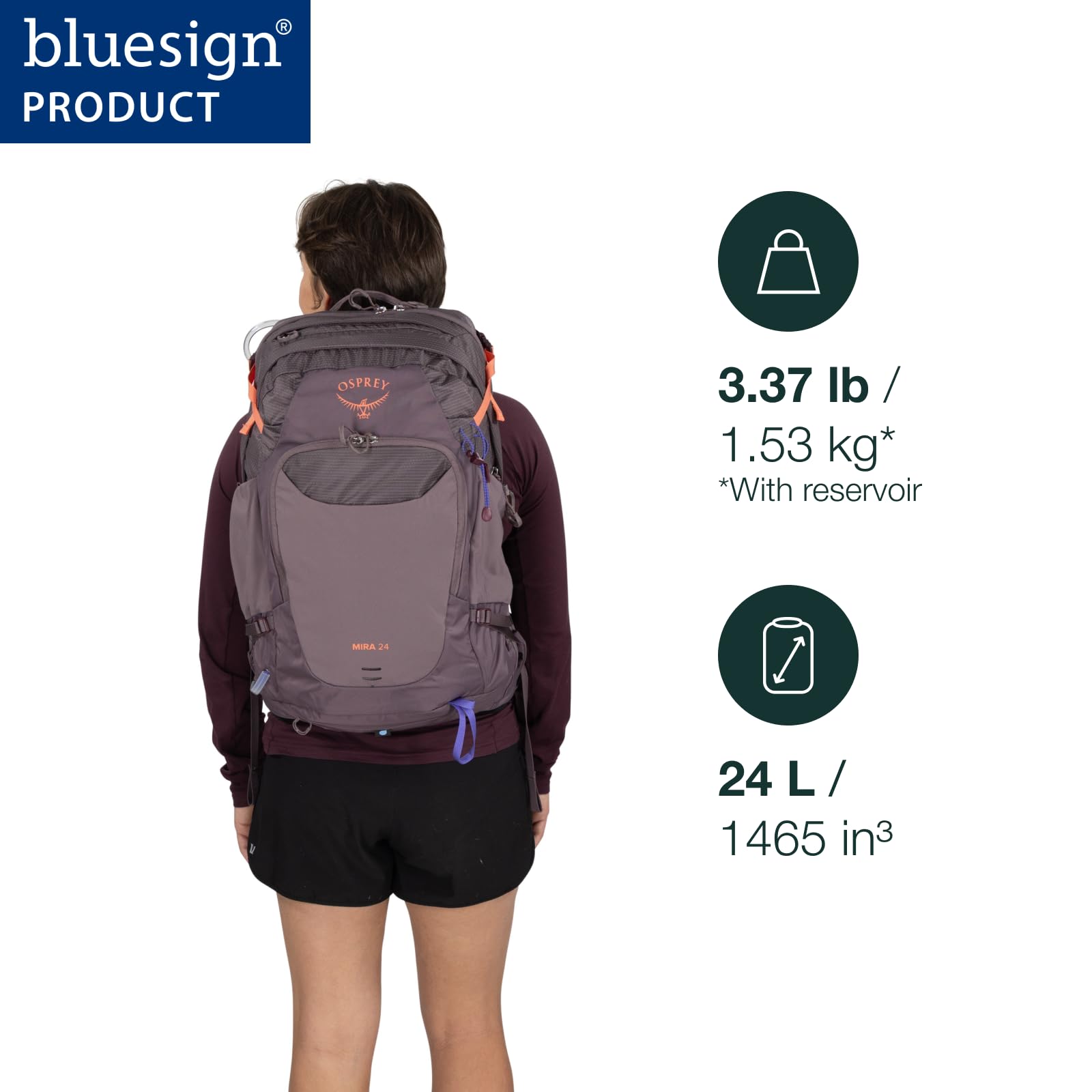 Osprey Mira 24L Women's Hiking Backpack with Hydraulics Reservoir
