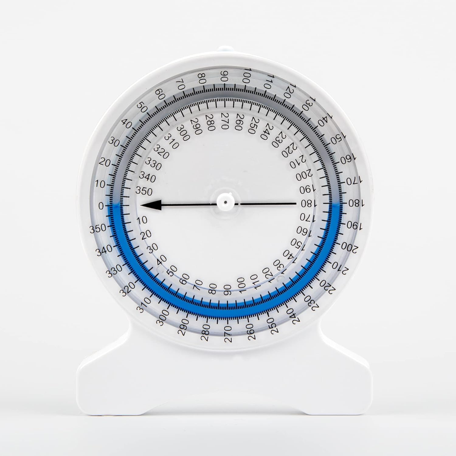 Jauge d'Inclinomètre, Inclinomètre de Physiothérapie à Rotation Facile, Bonne étanchéité, Mesure de 0 à 360 Degrés, Bulle Résistante aux Rayures pour Mesurer la Plage de
