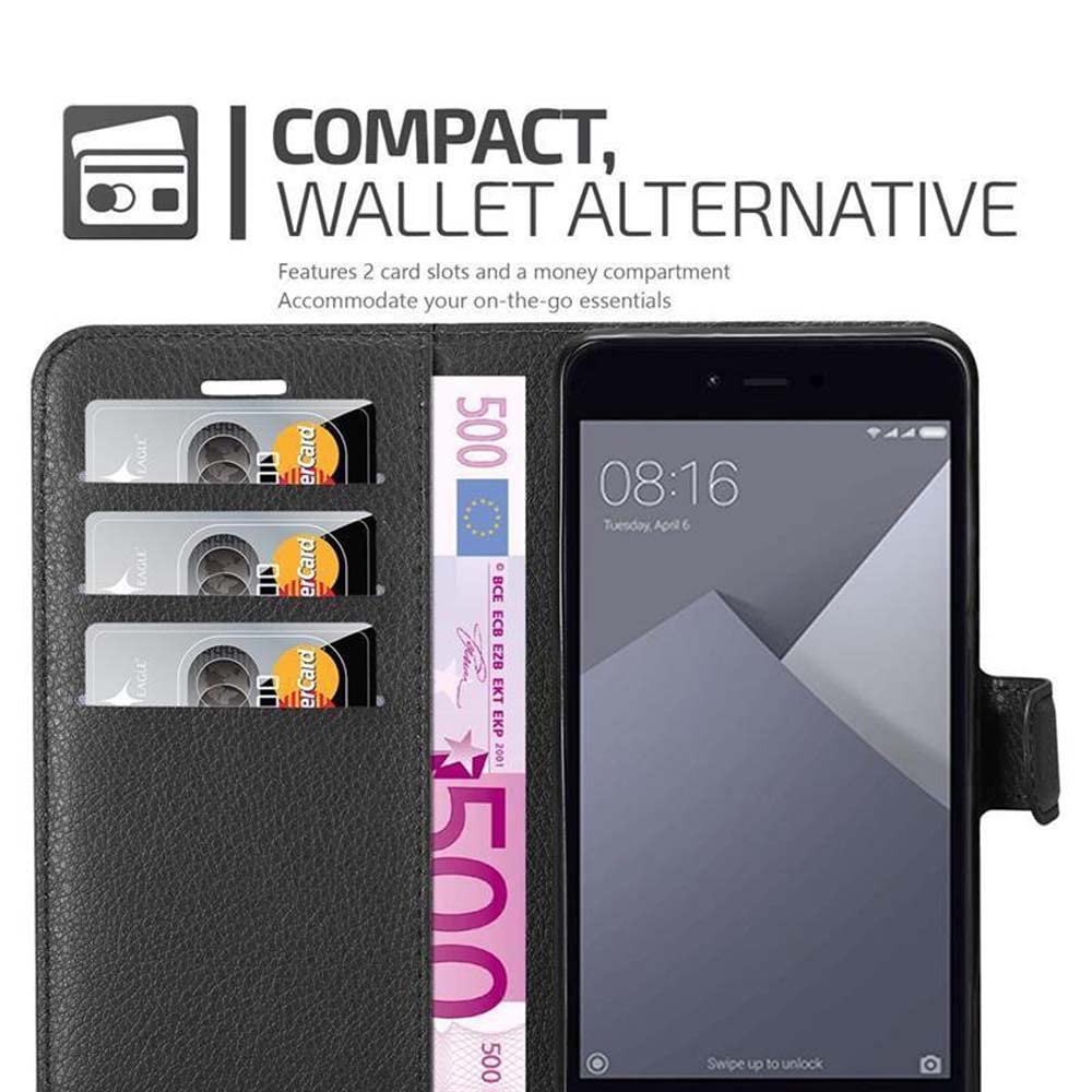 Cadorabo Custodia Libro per Samsung Galaxy NOTE 9 in NERO CARBONE - con Vani di Carte, Funzione Stand e Chiusura Magnetica - Portafoglio Cover Case Wallet Book Etui Protezione