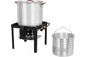 80QT Crawfish Pot with Gas Burner | Outstanding Outdoor Cooking Accessory