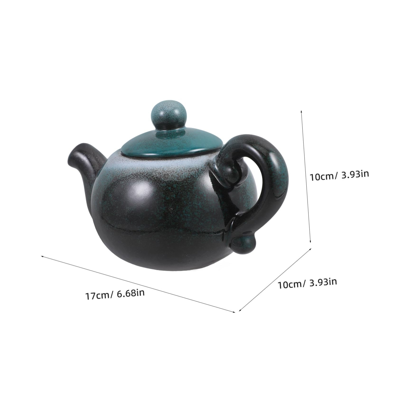 GRIRIW Landscape and Home Decor Ceramic Waterfall Jar Efficient Water Circulation for Fish Tanks and Fountains