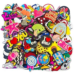 Lot of 30 50 100 150pcs Shoe Charms for Clogs Shoes Decorations Wristband Bracelet Party Favors