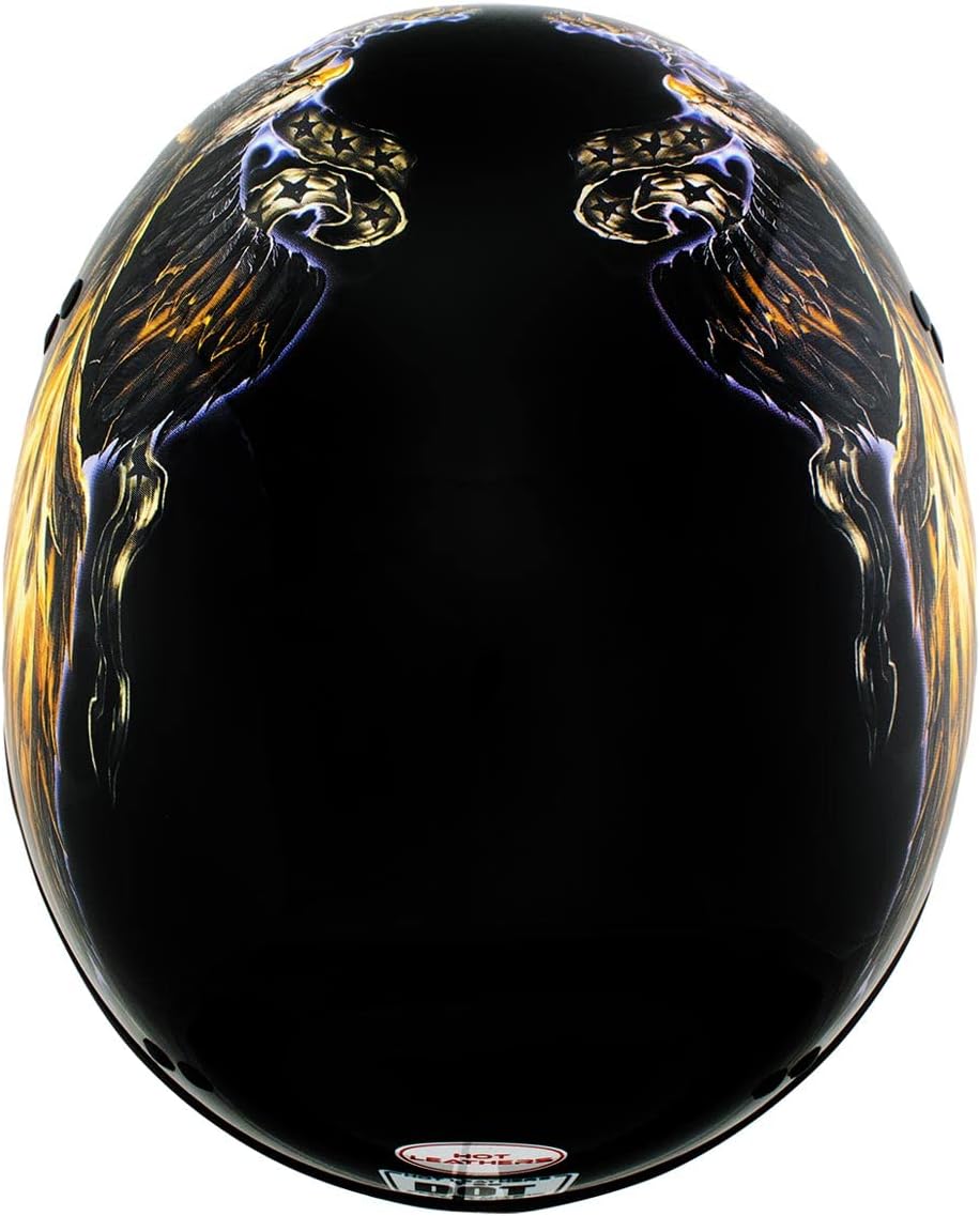 Hot Leathers Advanced Motorcycle DOT Skull Cap Classic Half Helmets Biker HLD HLT