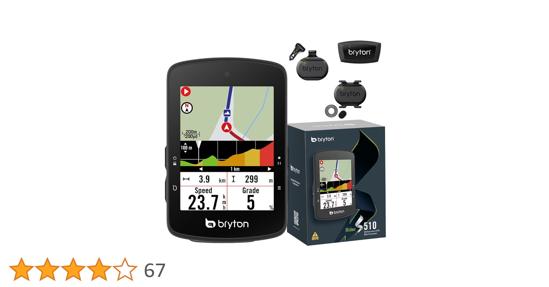 Amazon.co.jp: ブライトン Bryton Rider S510 (スピード
