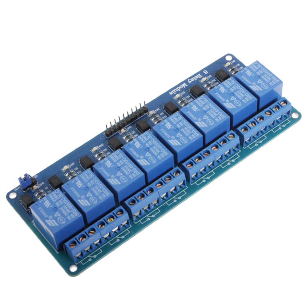 Honana Relay Shield Module, 8-CH 5V Relay Control Board Module With Optocoupler Relays Industrial Scientific