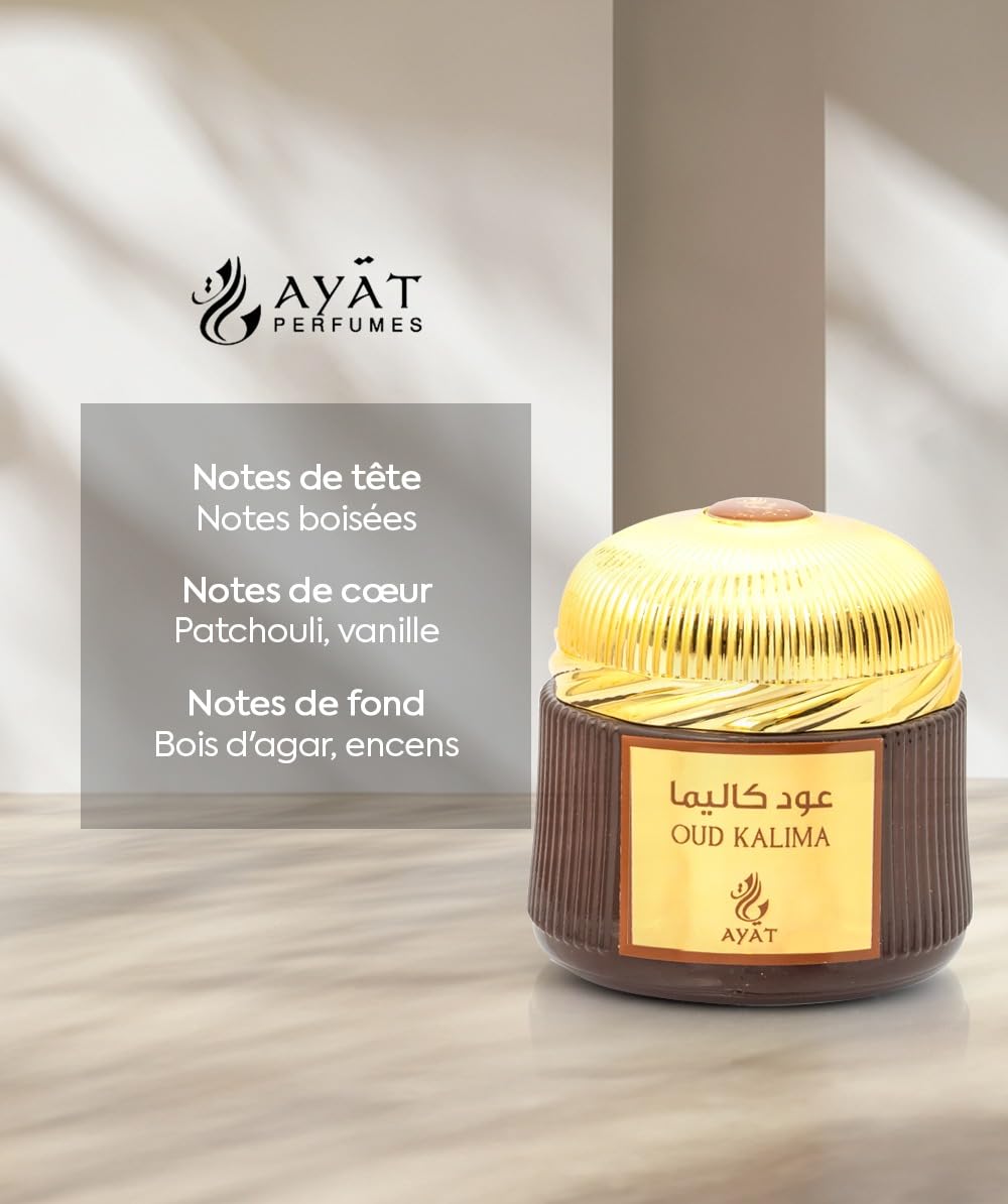 Encens Oriental Bakhoor Bakhour Parfum d'Ambiance Dubaï 70 g Oud Kalima