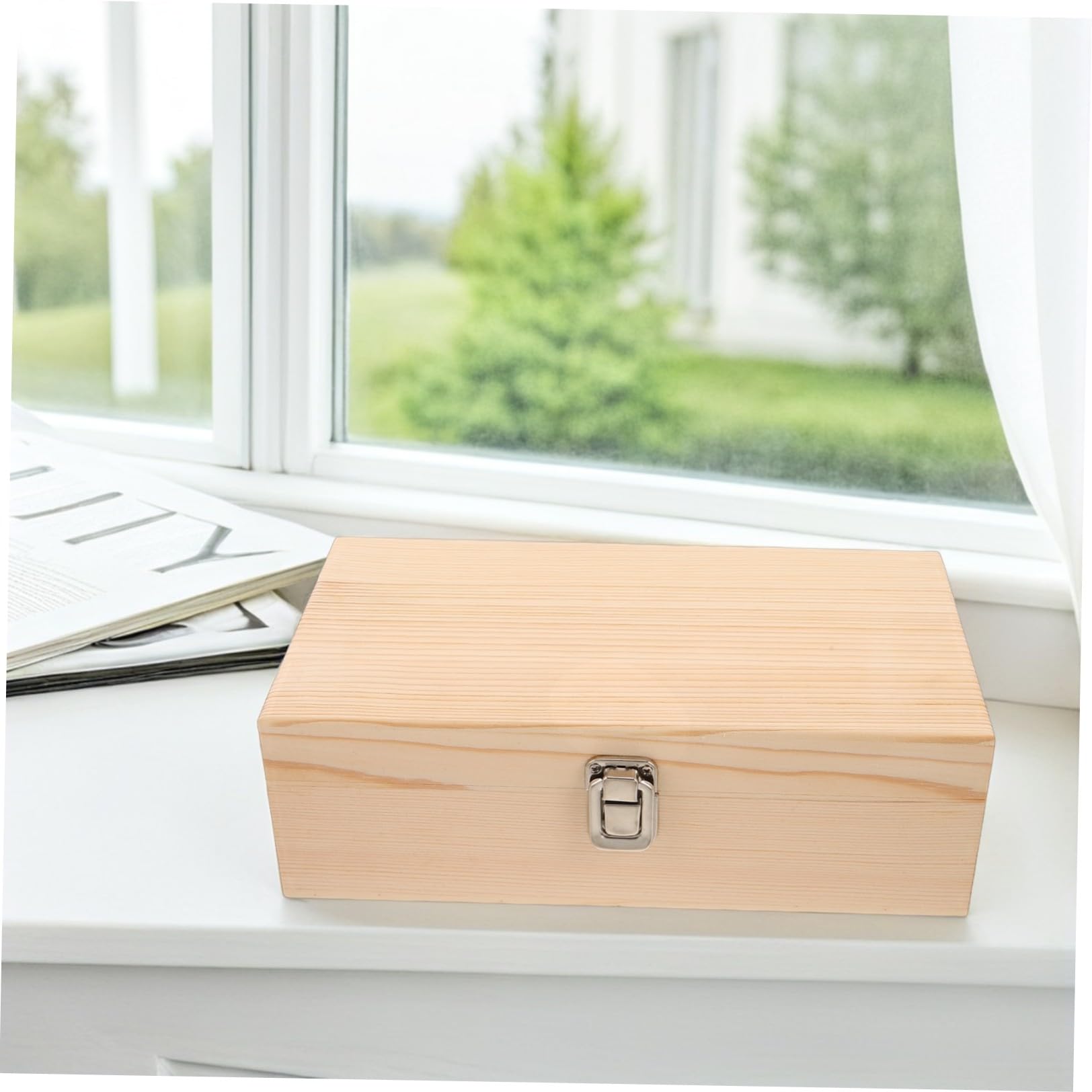 NUOBESTY Organizzatore per Batterie Aa in Legno con 55 Scomparti Protettivi e Rivestimento in Spugna per Protezione Sicura, Custodia Compatta per Viaggi e Uso Generale