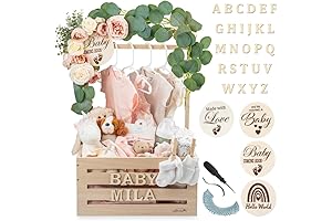 Customizable Wooden Baby Shower Crate Closet - Makes a Thoughtful Gift for Expecting Parents