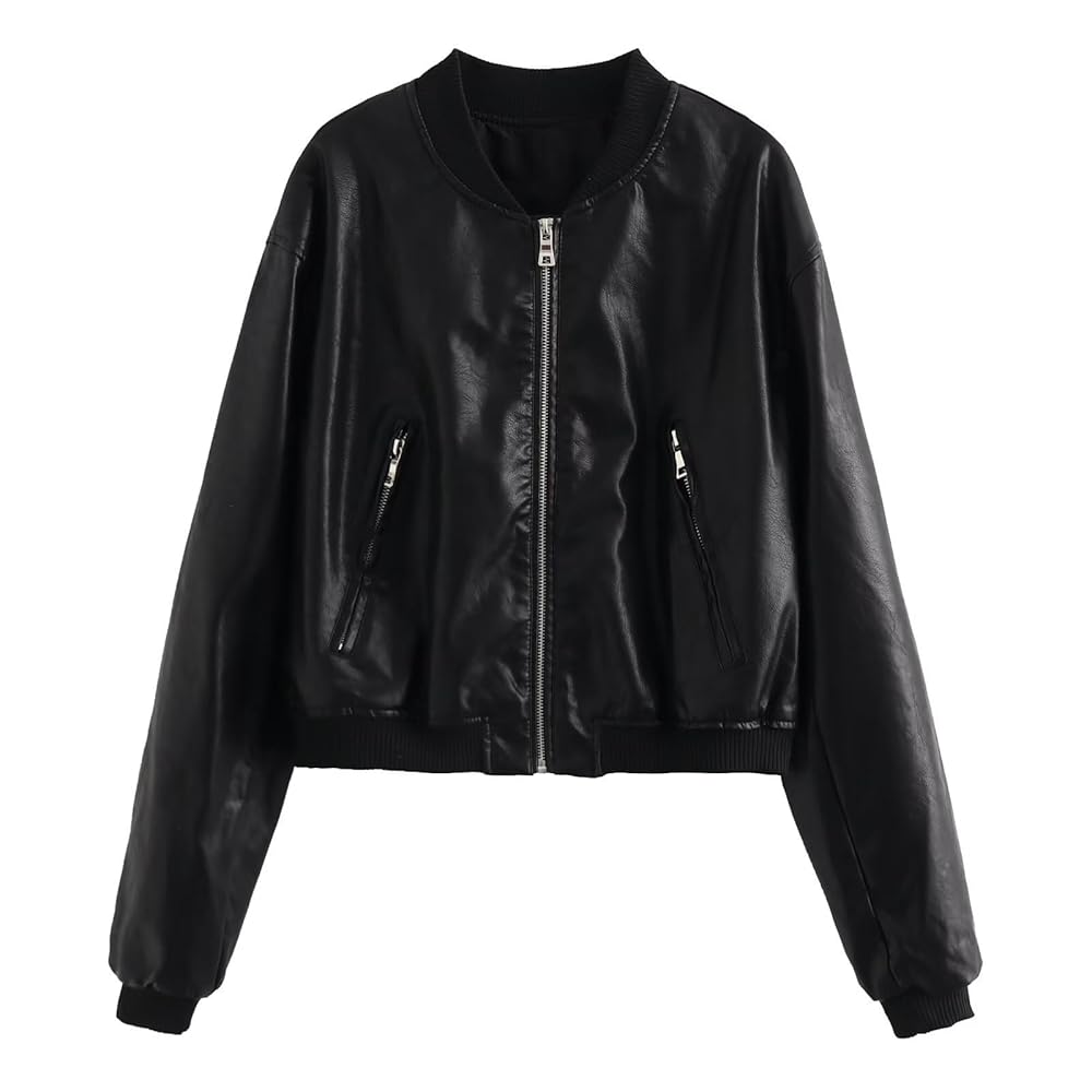 Amazon.com: YCVAZXSZ Womens Spring Fall Long Sleeve Bomber