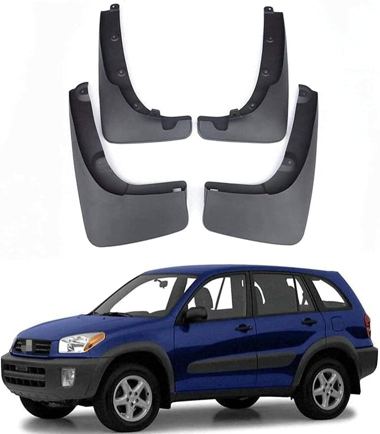 KZEDCVX Car Mud Flaps for Toyota RAV4 2000-2005, Splash Guards Mudguards