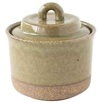 Amazon｜藍窯 萬古焼 キャニスター 保存容器 約300ml ｢ エスタ