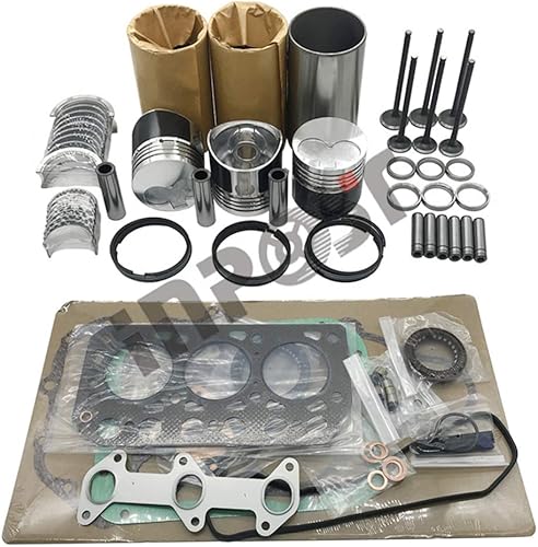 Kit de reconstrucción de revisión K3D compatible con Mitsubishi Engine Iseki TU170F TU177 Reparación de tractor