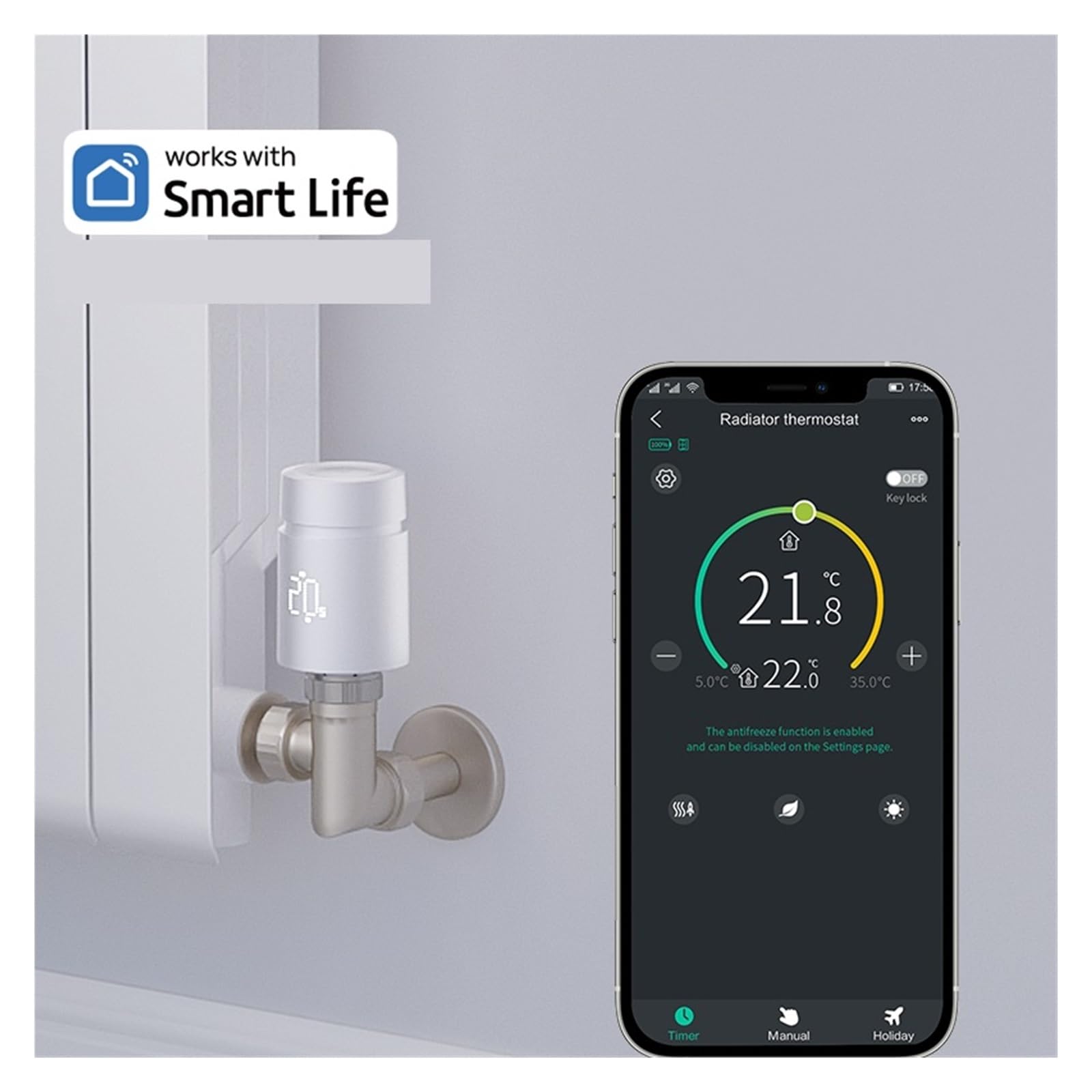 Tuya Smart ZigBee Radiator Actuator Head TRV Zigbee Termostatyczny Zawór Grzejnikowy Zdalny Regulator Temperatury Automatyczna Regulacja