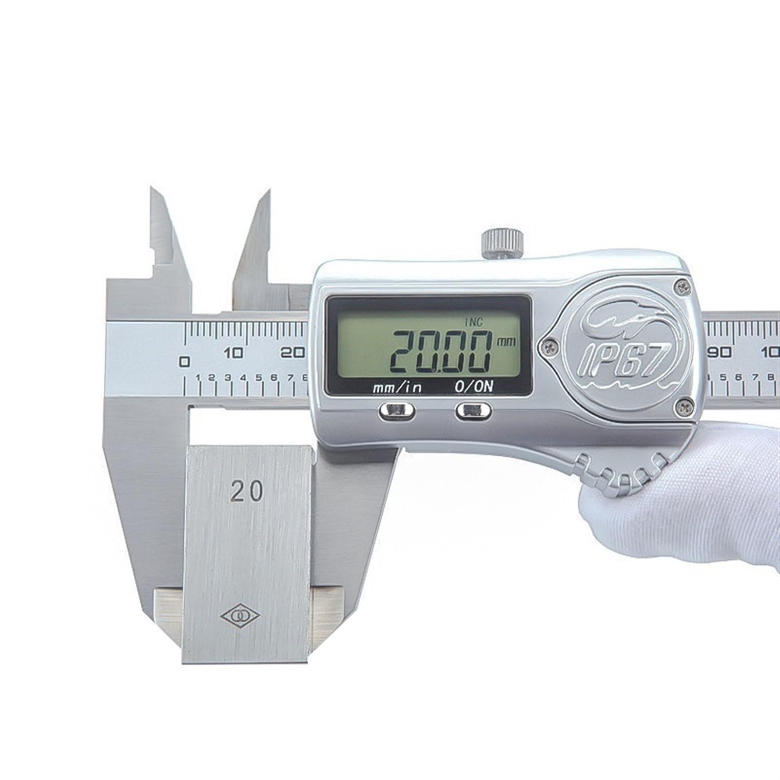 IP67 wodoodporne suwmiarki cyfrowe suwmiarka elektroniczna ze stali nierdzewnej Tester średnicy wysokość narzędzie do pomiaru głębokości(0-150mm)