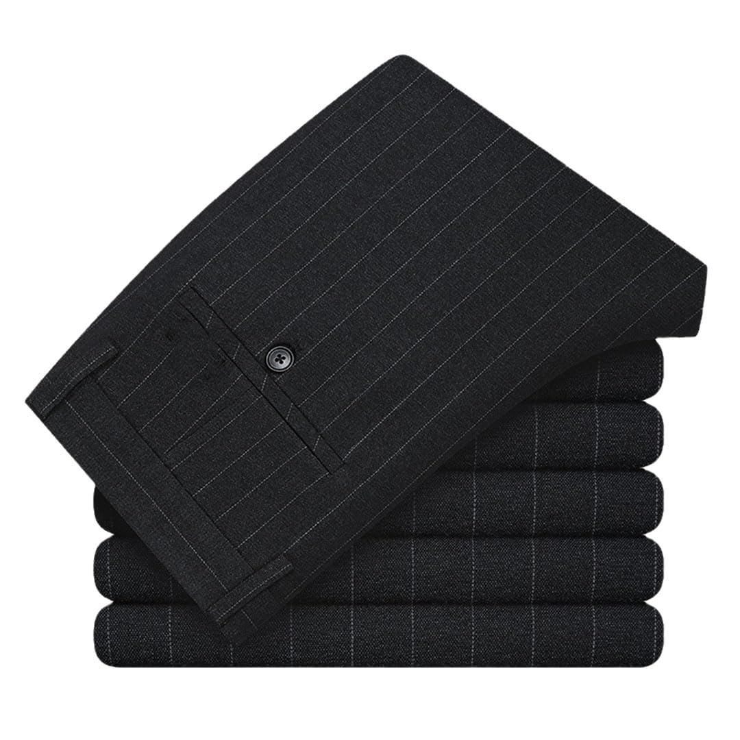 Vogrtcc Pantalones Casuales De Negocios De Cintura Alta para Hombres Pantalones De Traje