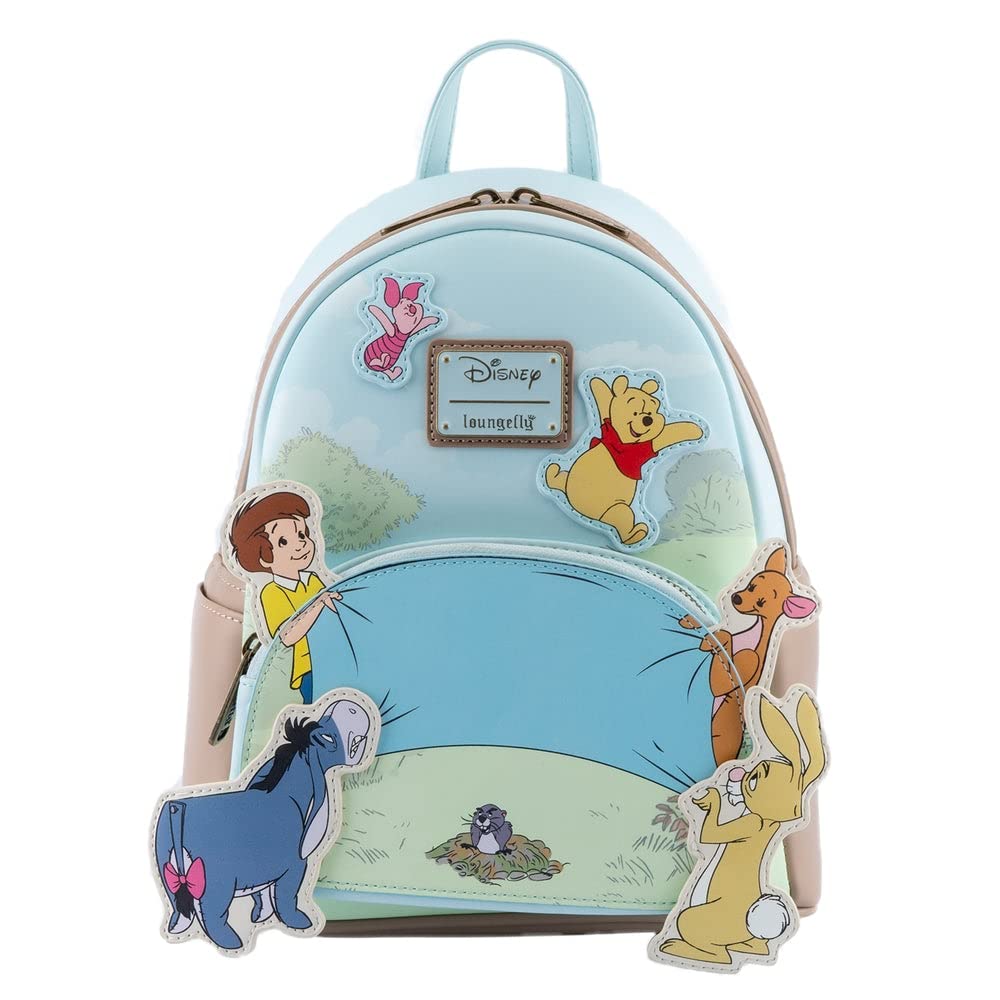 Loungefly Disney Winnie the Poof 95th Anniversay Celebration Toss Womens Double Strap Shoulder Bag Purse