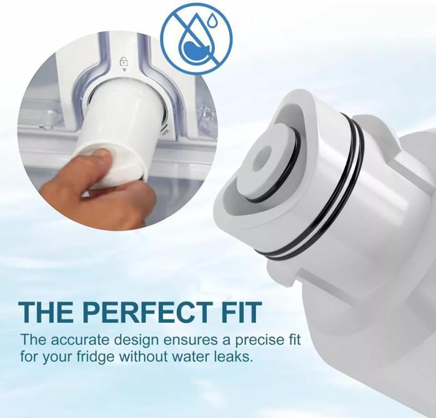 1 Pack Water Filter Compatible with Samsung Water Filter DA29-00020A/B, HAF-CIN/EXP, DA29-00020A, DA29-00020B-1, RS25J500DSR, HAF-CIN, RF263BEAESR, RF4287HARS, RF28HFEDBSR