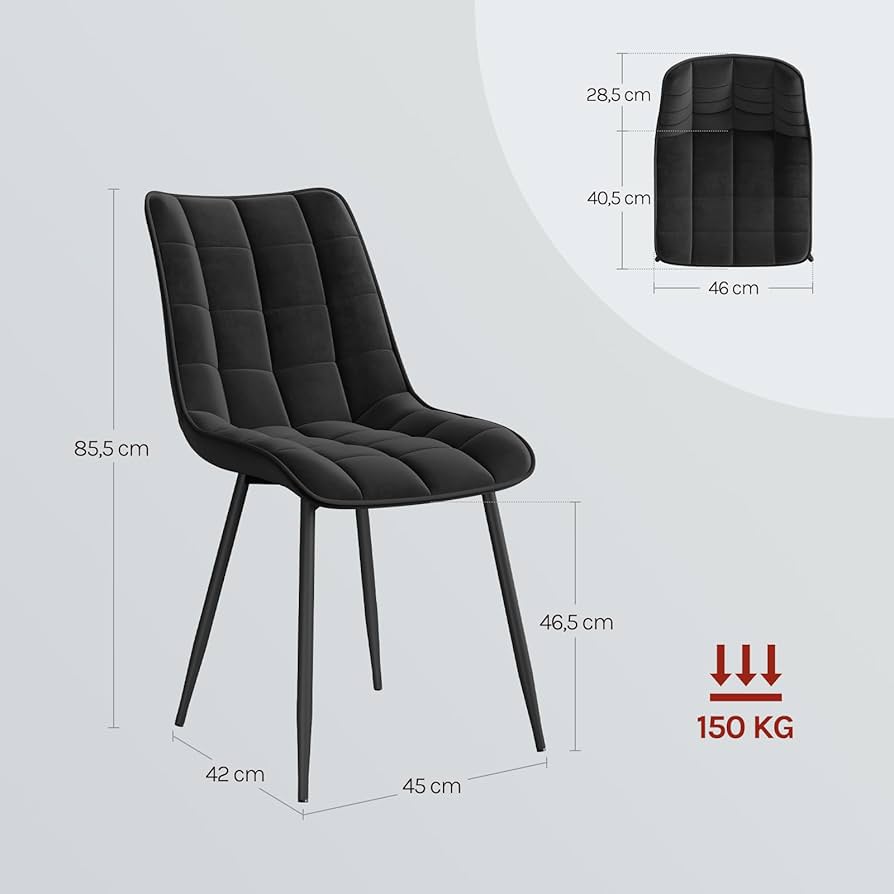 Dining Chairs Set Of 2, Velvet Rattan Side Accent Chairs With