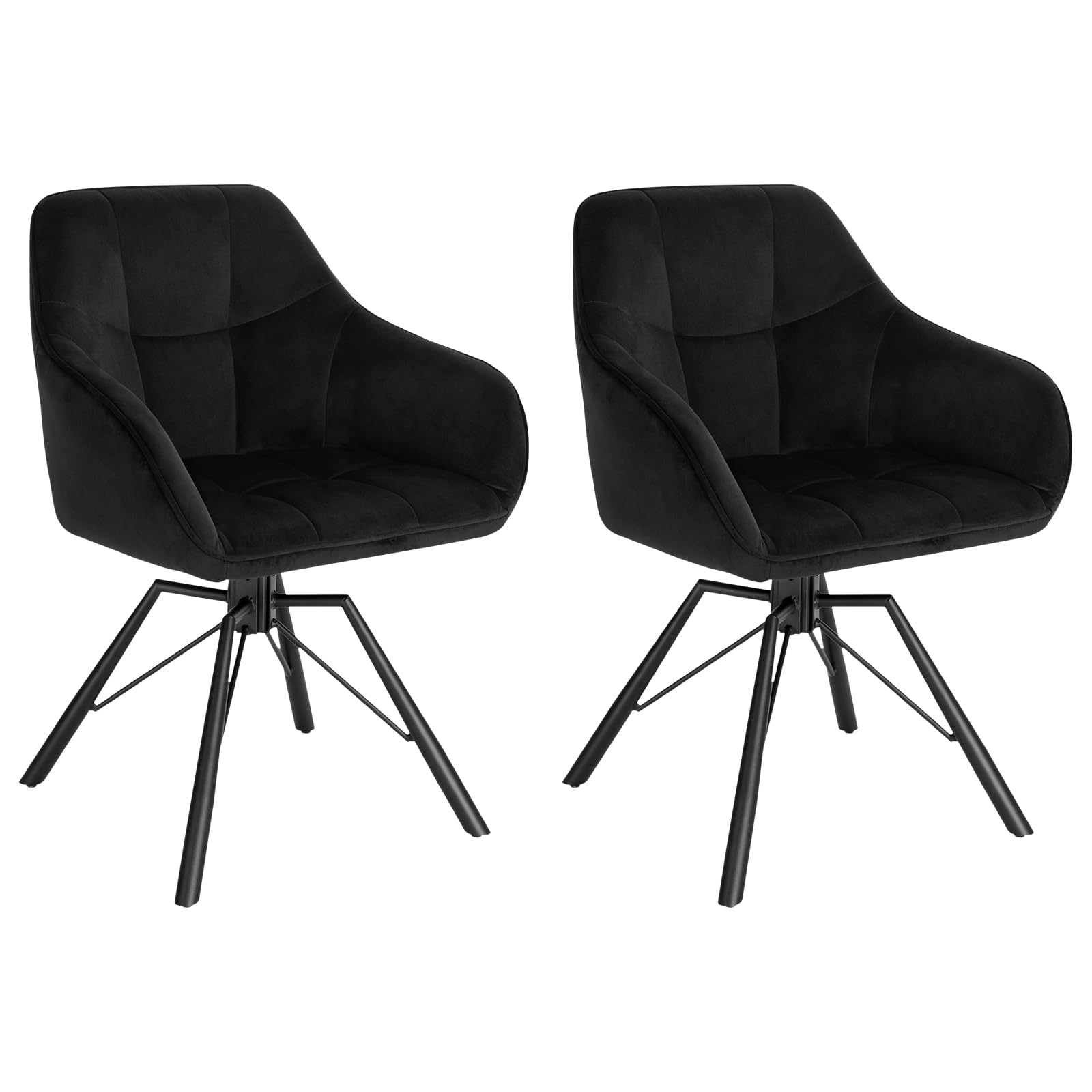 WOLTU BH365ts-2 Dining Room Chairs Swivel Soft Velvet Soft