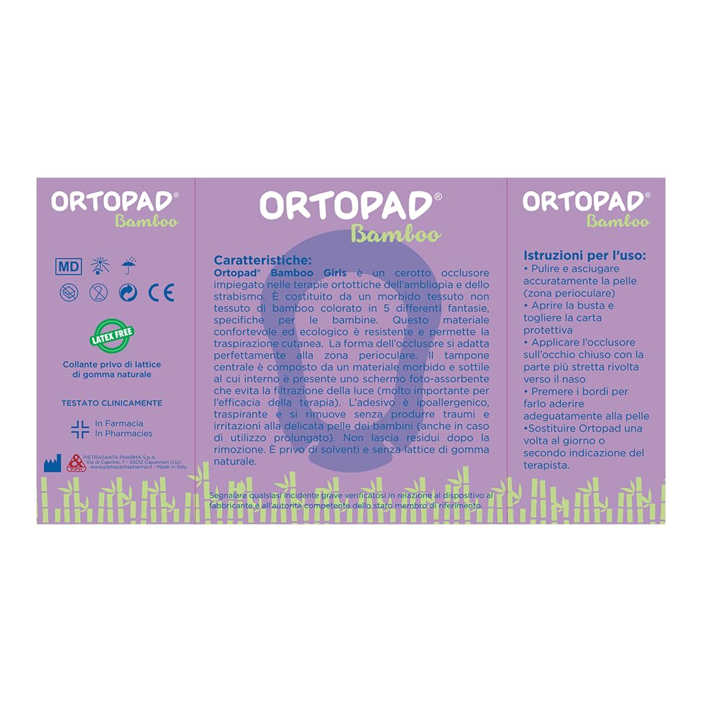 Ortopad Cer OCUL Girls Med 20PZ