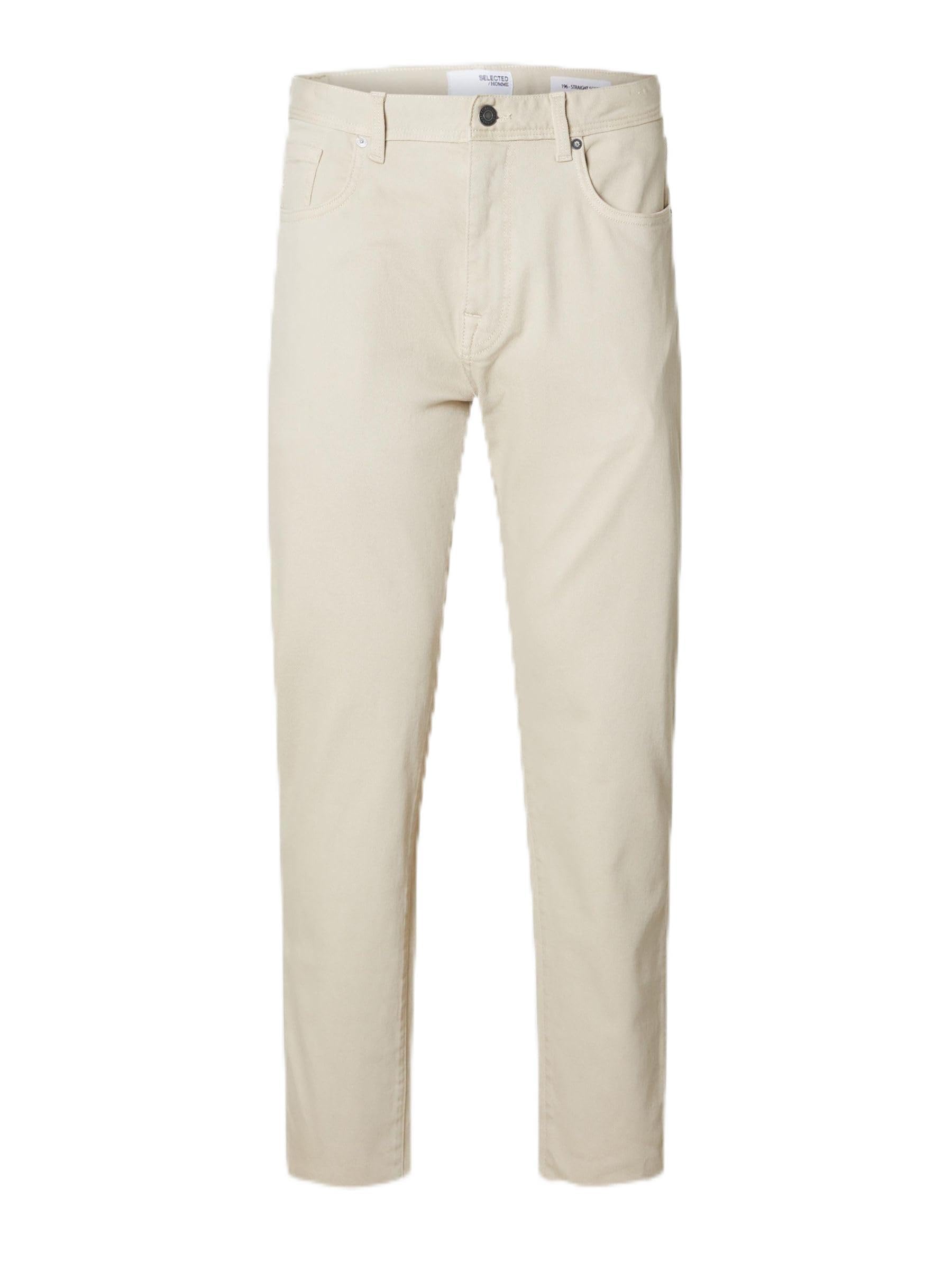 SELETED HOMME SLH196-STRAIGHTSCOTT 3431 Colored NOOS, Oatmeal, 32 W/32 L