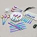 Lightahead 24pcs Rainbow colored Iridescent Stainless Steel Flatware Tableware Cutlery Set in attractive Black Gift Box (Multicolored)