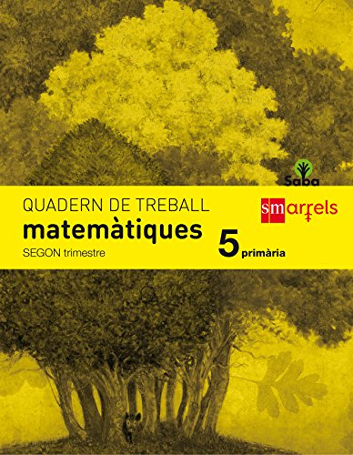 Portada de Quadern de matemàtiques. 5 Primària, 2 Trimestre. Saba